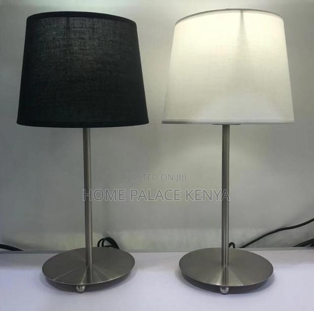 Table Lamp: Decorative Table Lamp With Beige Fabric Shade - thumbnail 5