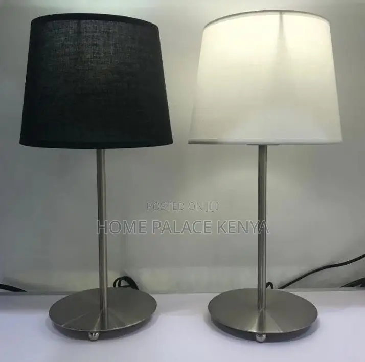 Table Lamp: Decorative Table Lamp With Beige Fabric Shade