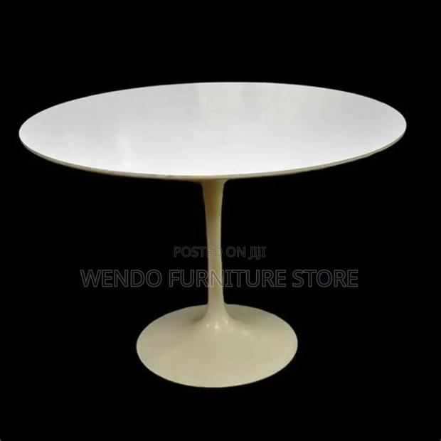 Coffee Table; Round Marble Surface Home Hankeet Coffee Table - thumbnail 12