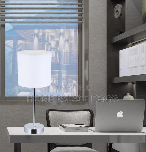 Table Lamp: Decorative Table Lamp With Beige Fabric Shade - thumbnail 14