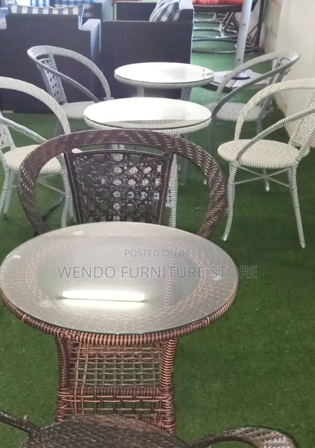 Dining Set; Four Seaters Premium Rattan Outdoor Balcony Dining Set