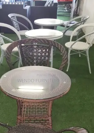 Dining Set; Four Seaters Premium Rattan Outdoor Balcony Dining Set