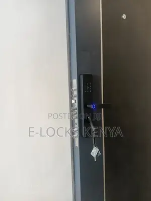 Generic Smart Digital Fingerprint Door Lock - Black Aluminum