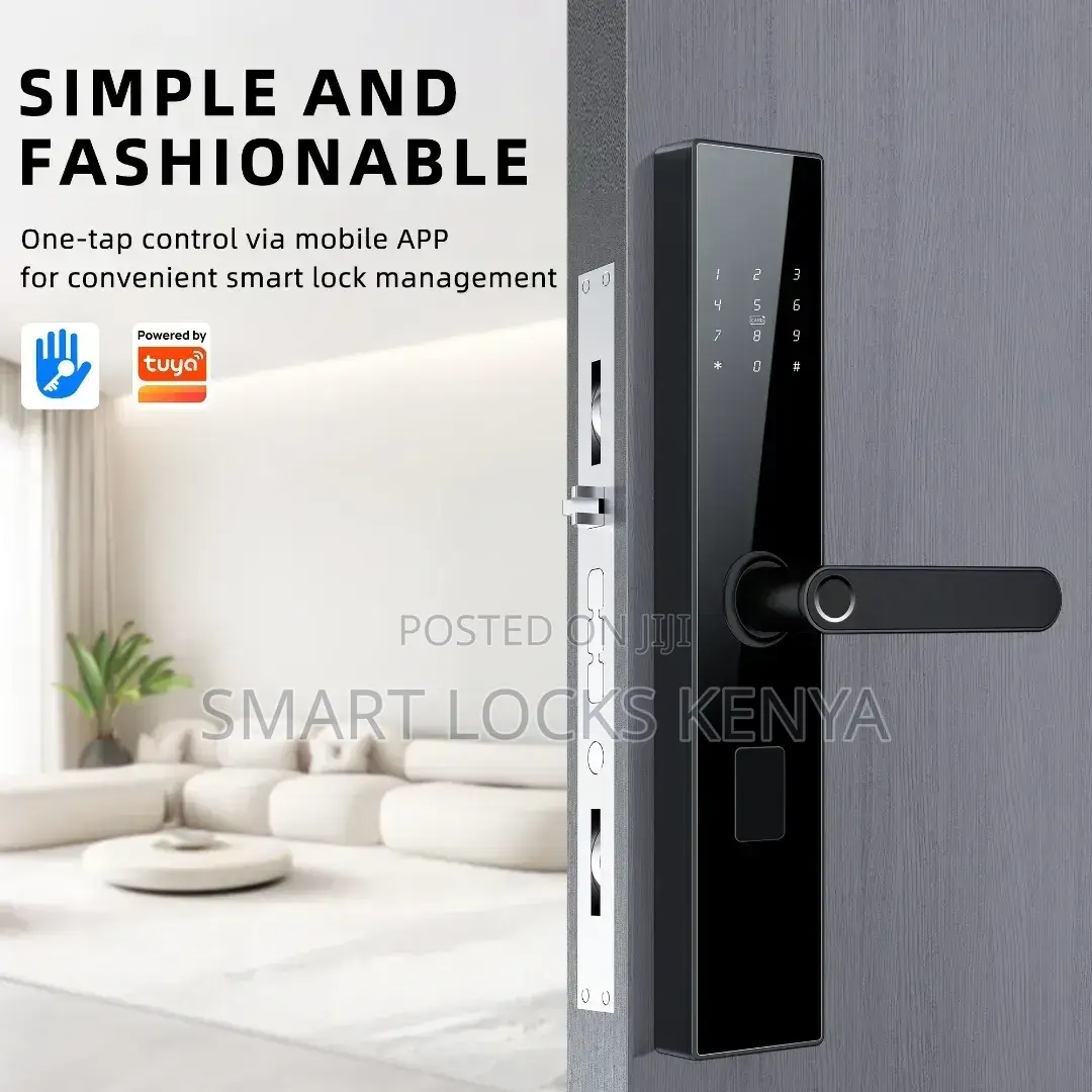 Smart Lock Tuya Smart Door Locks Keys Less Entry Password Fingerprints