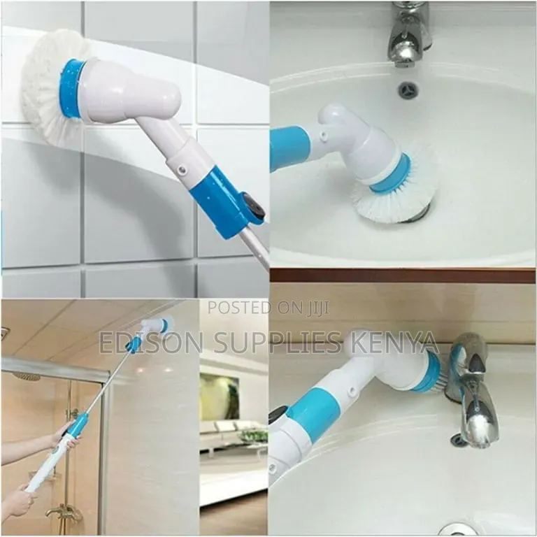 Electric Spin Scrubber Bathroom, Kitchen With 3 Brush Heads Cordless