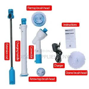 Electric Spin Scrubber Bathroom, Kitchen With 3 Brush Heads Cordless