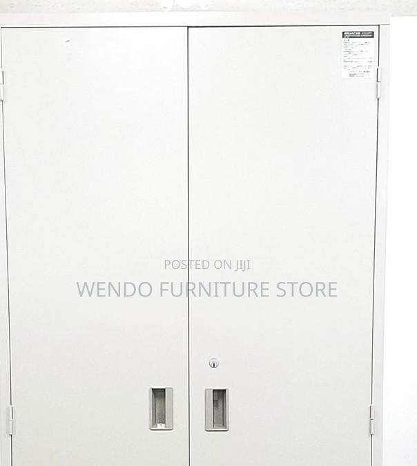 Office Cabinet; Two Door Executive Gray Files Document Storage Cabinet - thumbnail 2