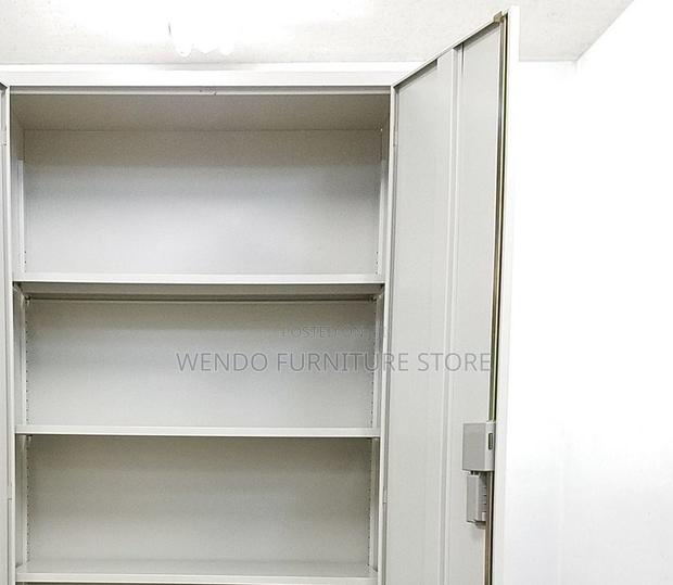 Office Cabinet; Two Door Executive Gray Files Document Storage Cabinet - thumbnail 3