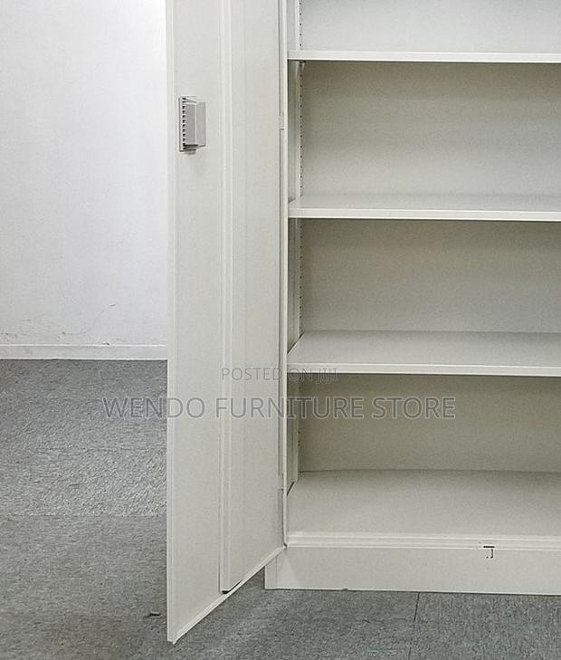 Office Cabinet; Two Door Executive Gray Files Document Storage Cabinet - thumbnail 4