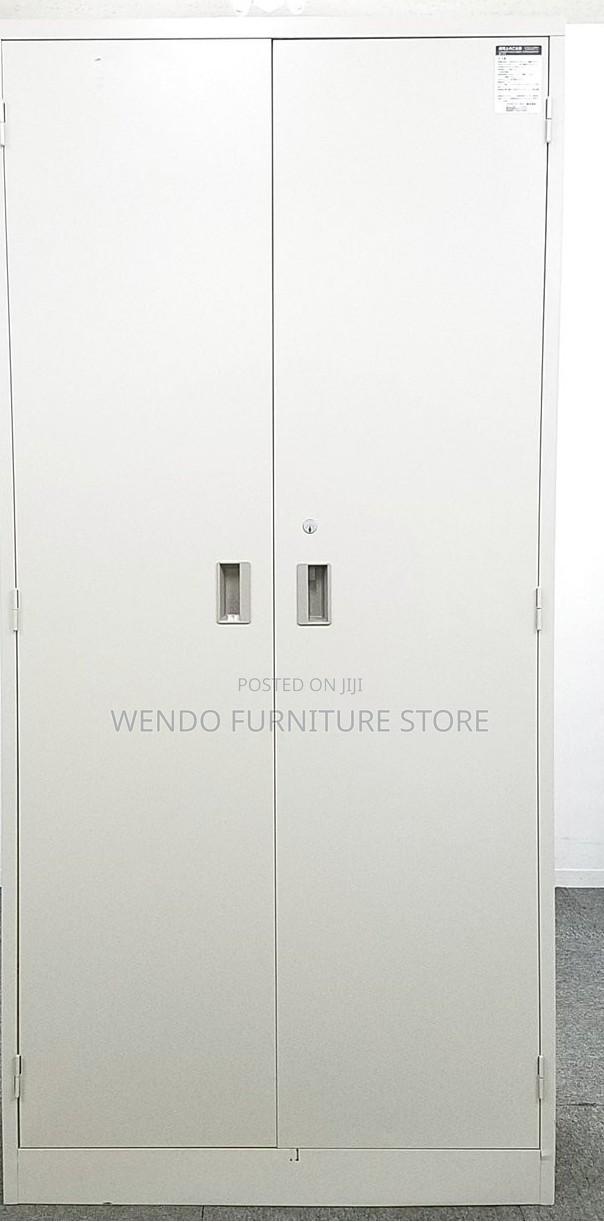 Office Cabinet; Two Door Executive Gray Files Document Storage Cabinet - thumbnail 5