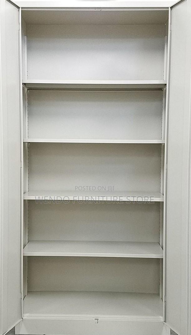 Office Cabinet; Two Door Executive Gray Files Document Storage Cabinet - thumbnail 8