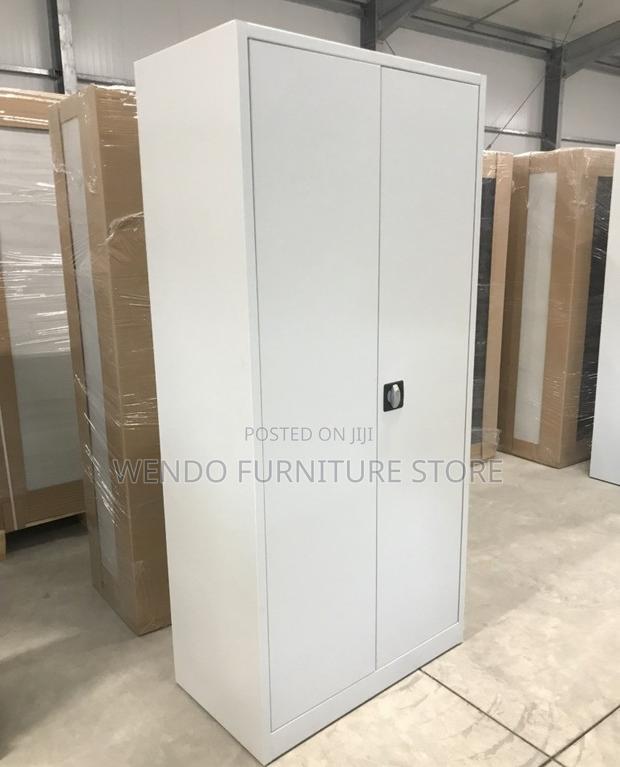 Office Cabinet; Two Door Executive Gray Files Document Storage Cabinet - thumbnail 9