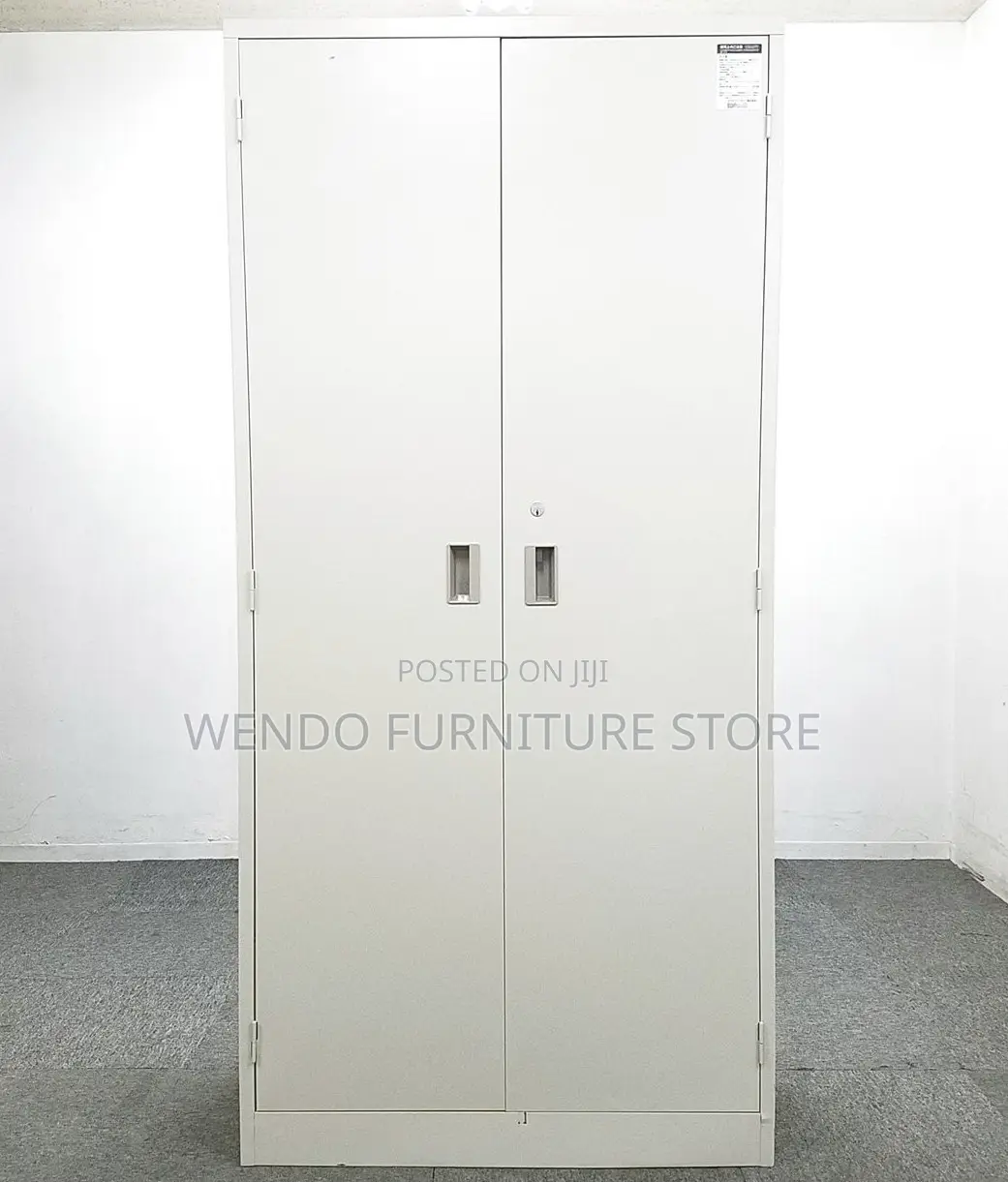 Office Cabinet; Two Door Executive Gray Files Document Storage Cabinet