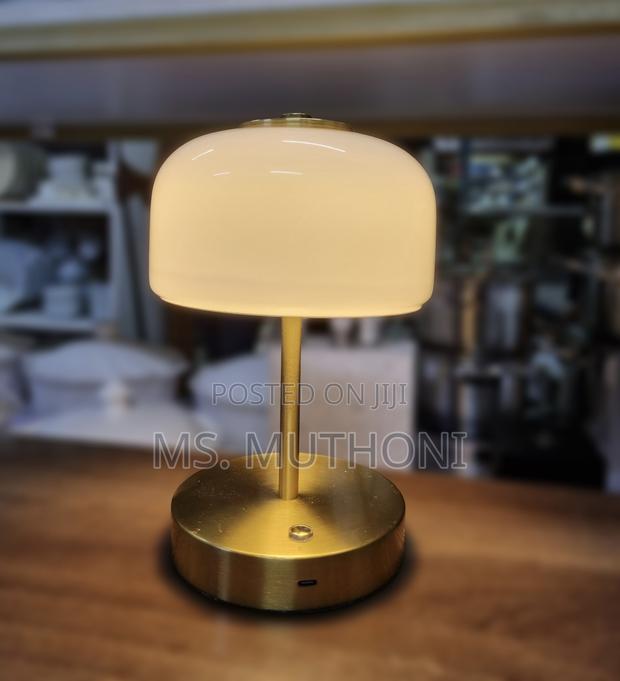 Rechargeable Portres Gold Cordless Table Lamp - thumbnail 2