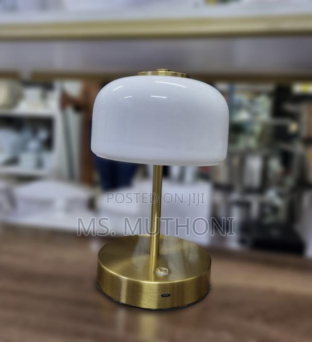 Rechargeable Portres Gold Cordless Table Lamp - thumbnail 3