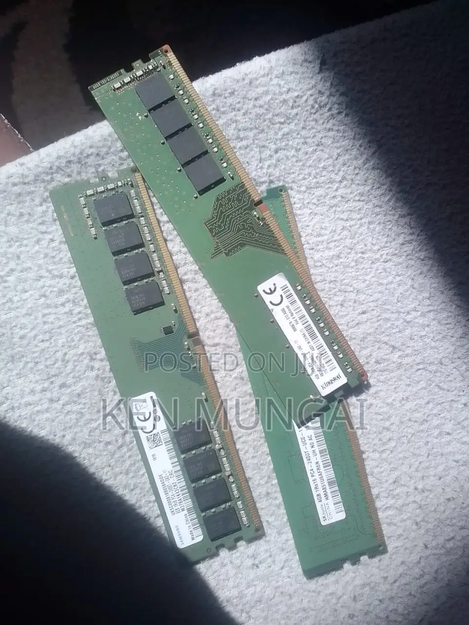 8gb, and 4gbs Ddr4 Desktop Rams: (512gb SSD Hard Disk at Ksh. 3000)