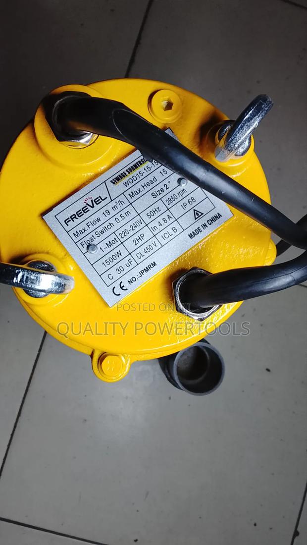 Tested 2 Hp Submersible Sewage Pump - thumbnail 2