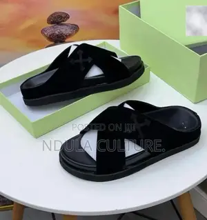 Burberry Off White Pure Leather Sandals