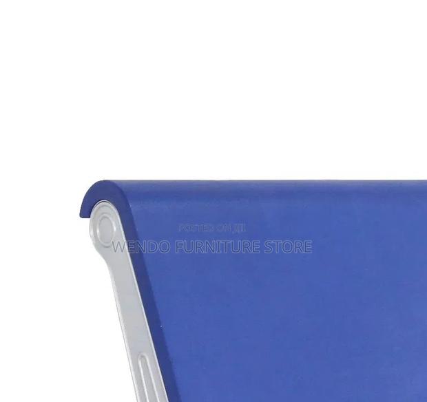 Office Bench; Three Seaters Leather Office Bench With Metallic Frame - thumbnail 2