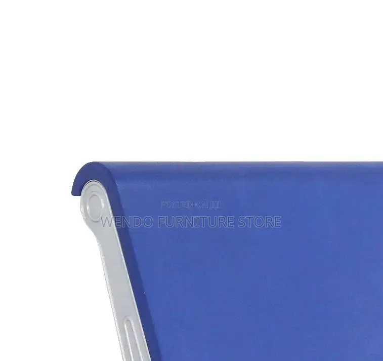 Office Bench; Three Seaters Leather Office Bench With Metallic Frame