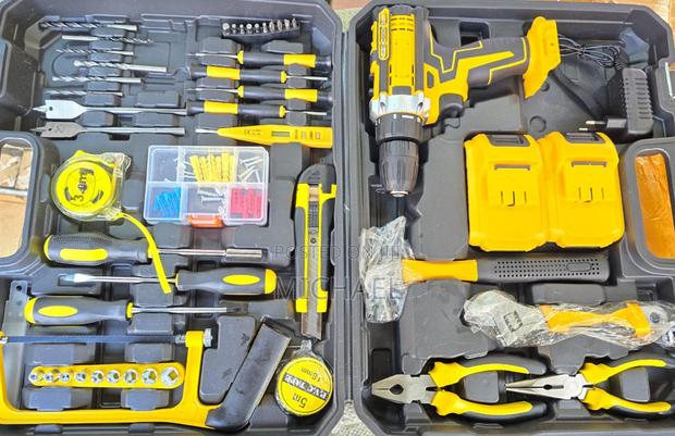 30pc Toolset With Drill Drill Bits Hammer Saw Screw Drivers Etc - main view