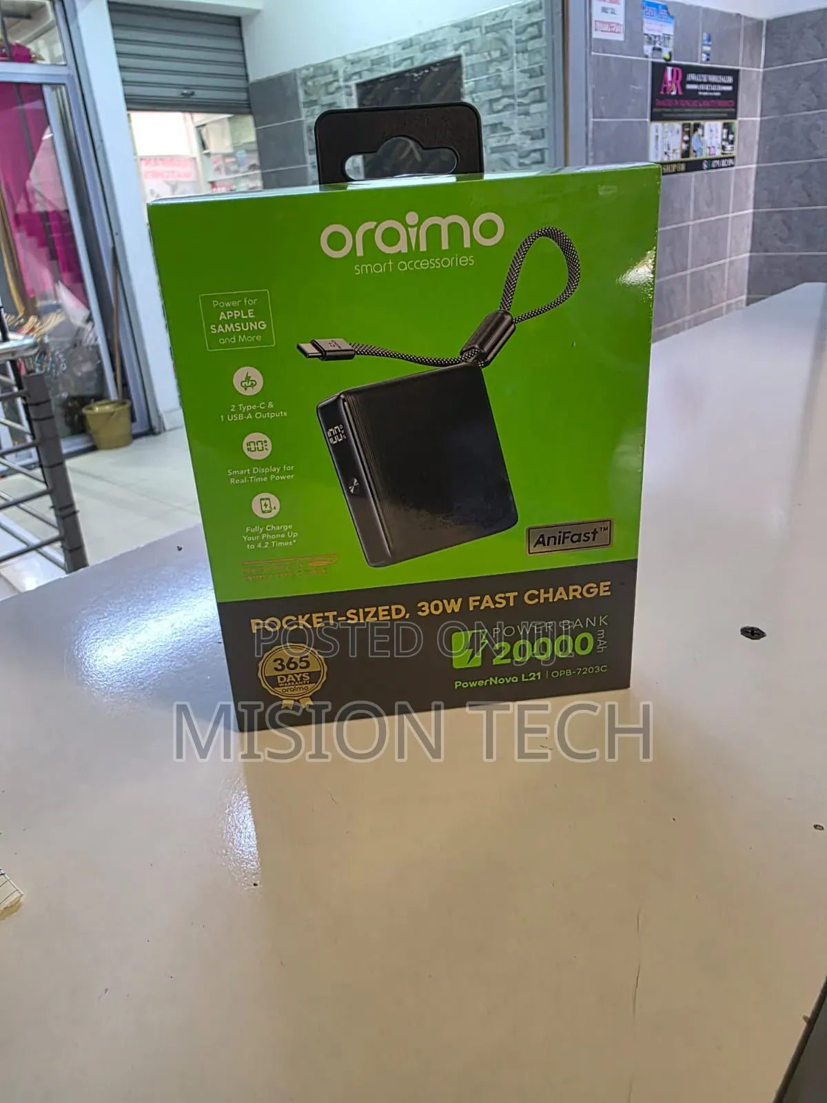 Oraimo Powernova L21 20000mah Power Bank
