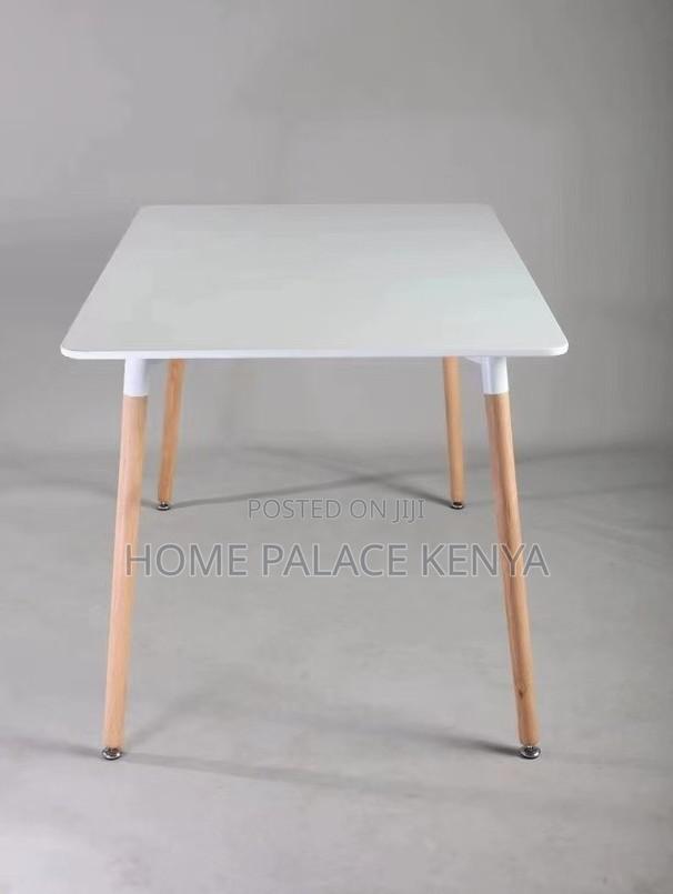 Dining Table: Premium White Rectangular Dining Table - thumbnail 2