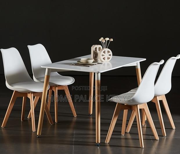 Dining Table: Premium White Rectangular Dining Table - thumbnail 5