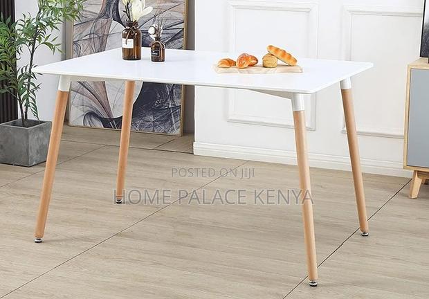 Dining Table: Premium White Rectangular Dining Table - thumbnail 7
