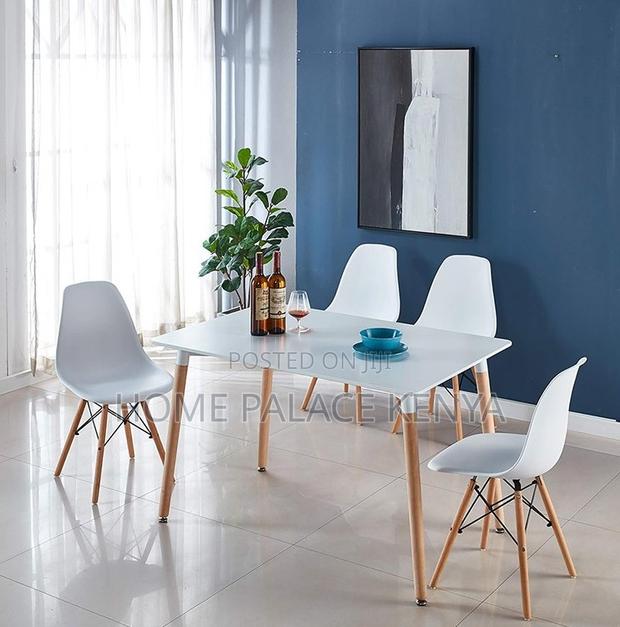 Dining Table: Premium White Rectangular Dining Table - thumbnail 9