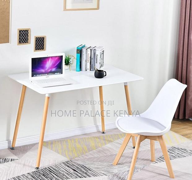 Dining Table: Premium White Rectangular Dining Table - thumbnail 10