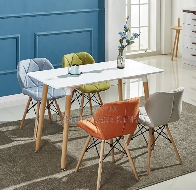Dining Table: Premium White Rectangular Dining Table