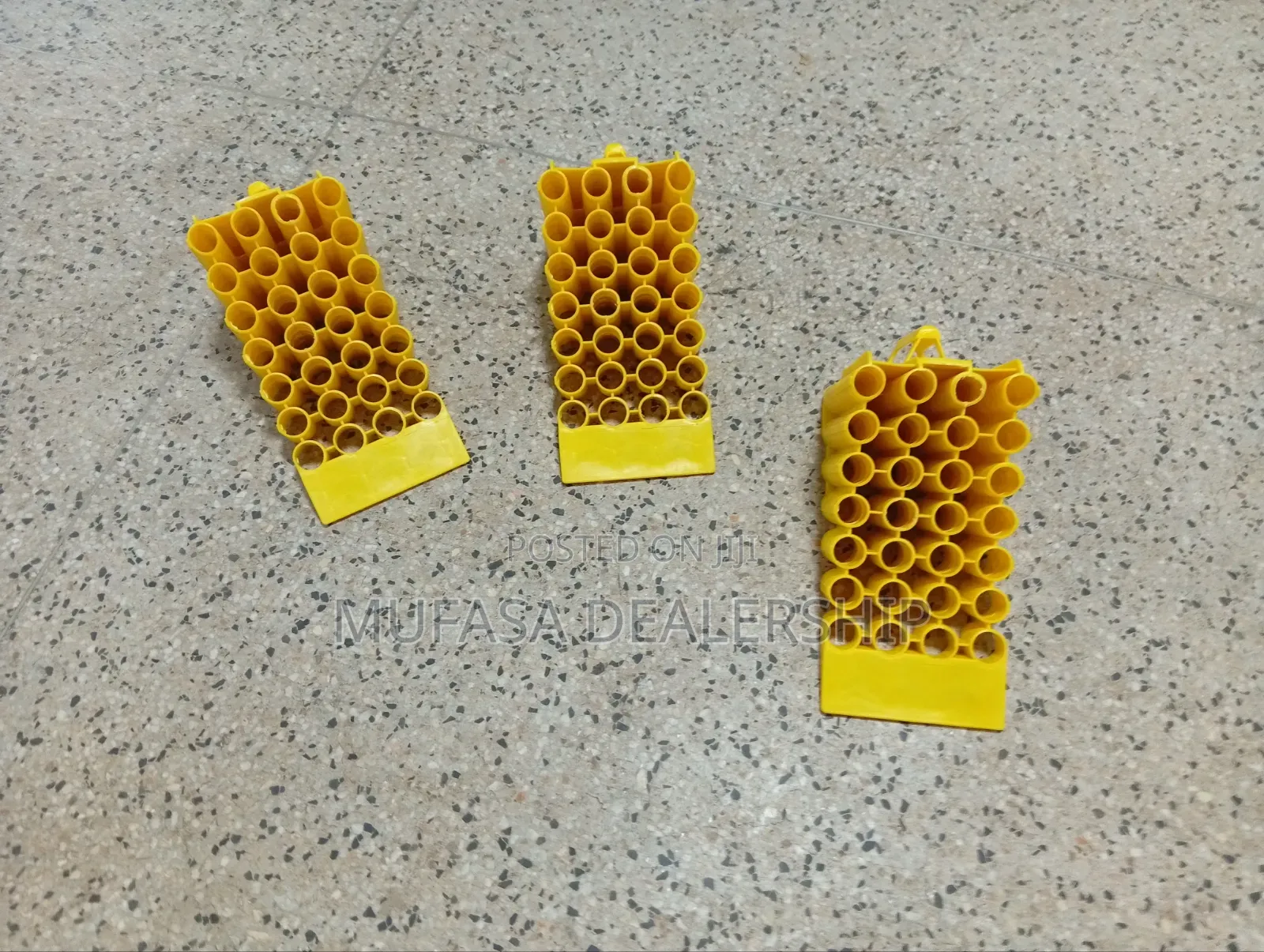 Heavy-Duty Yellow Wheel Chocks
