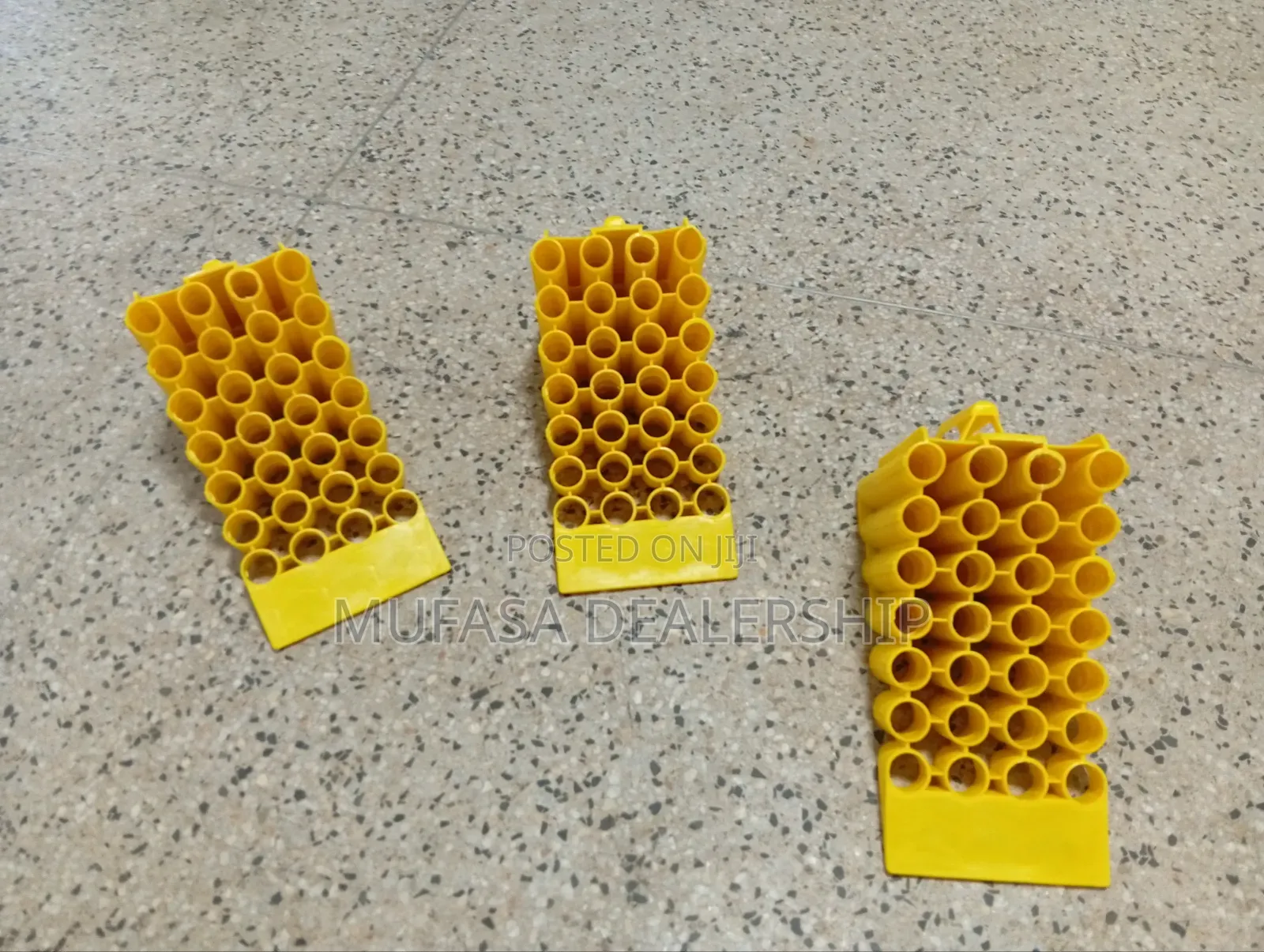 Heavy-Duty Yellow Wheel Chocks