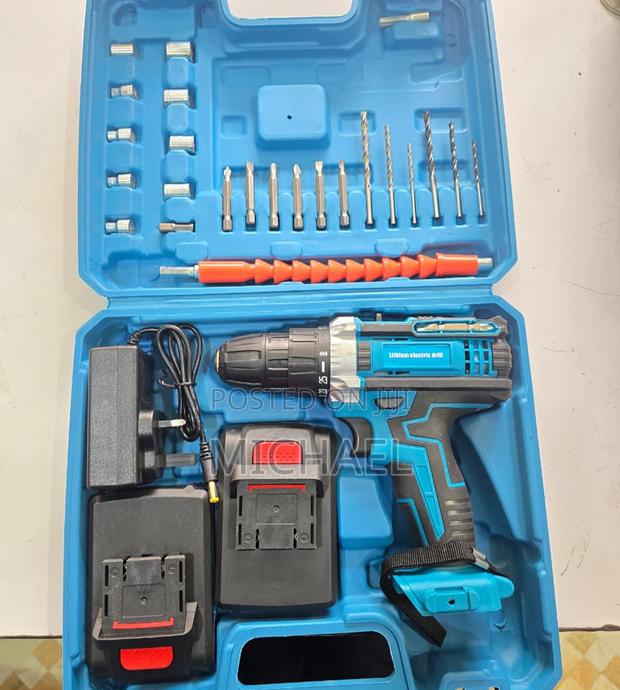 26pc Hand Drill Screw Set (With 2 Rechargeable Batteries