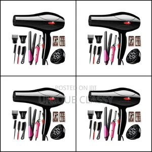 Blow-dry Set With Flat Iron And Curler