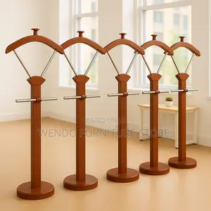 Hangers; Mahogany Wood Executive Deskside Coat Hangers