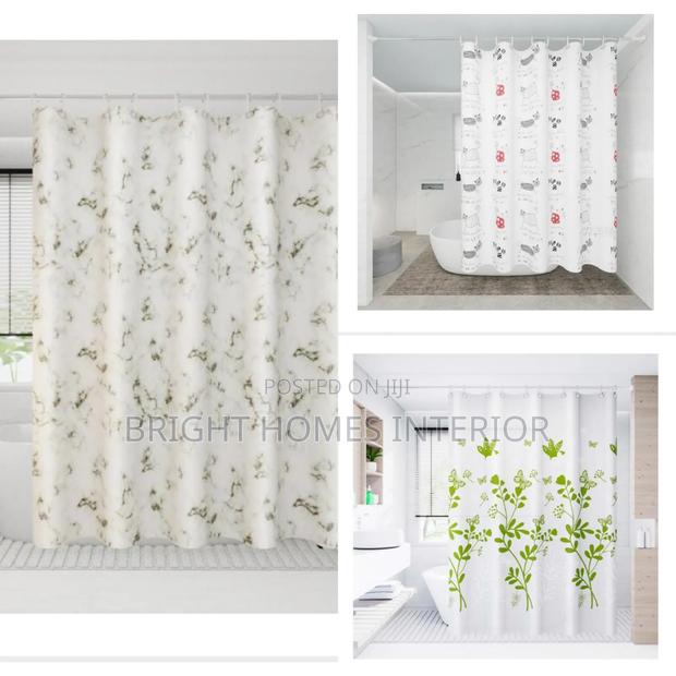Green Floral Shower Curtain Bathroom Shower Curtain