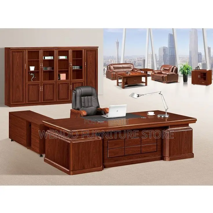 Office Desk; 1.6 Meters Executive Mahogany Excellent Office Desk