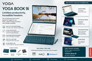 New Laptop Lenovo Yoga Book 9i 16GB Intel Core Ultra 9 eMMC 1T