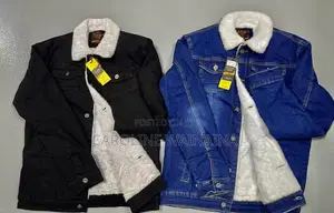 Denim Woolen Jacket (White Wool)