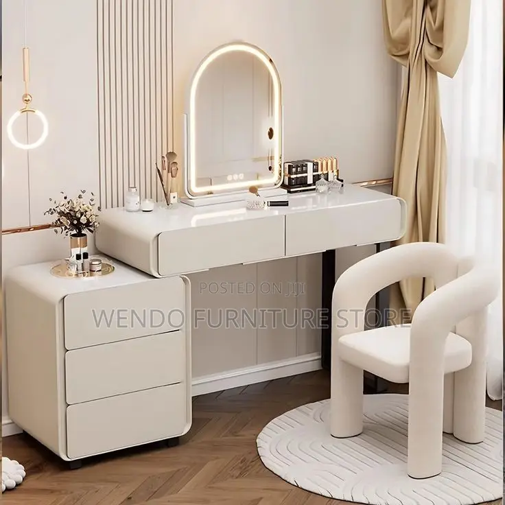 Dressers; White Bedroom Dressing Decor Vanity Set