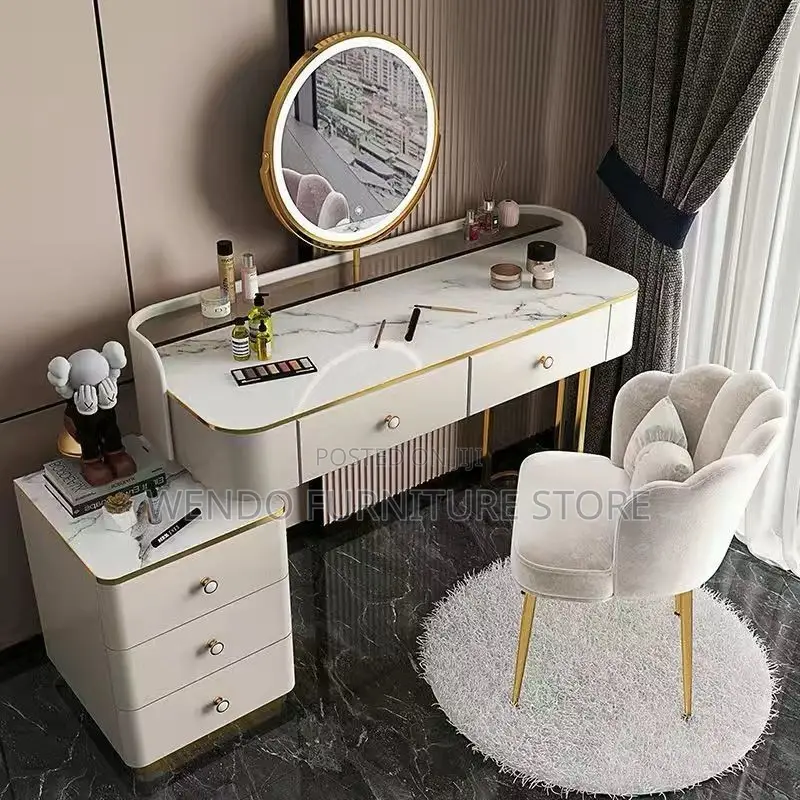 Dressers; White Bedroom Dressing Decor Vanity Set