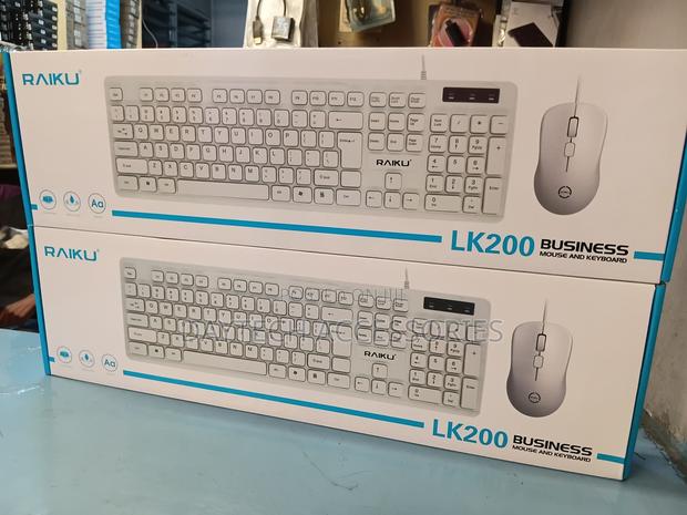 Raiku RLK-200 Wired Office Keyboard and Mouse Set 104 Keys - thumbnail 2