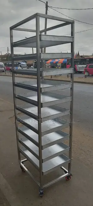 Stainless Steel Baking Trays Trolley