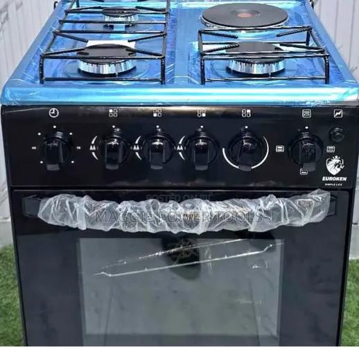 Durable and Professionally Euroken Gas Cooker/Top Glass Gas Cooker