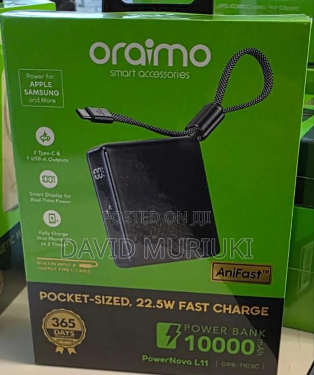 Oraimo Powerbank 10000mah Powernova L11 (Opb 7103c) 22.5watts