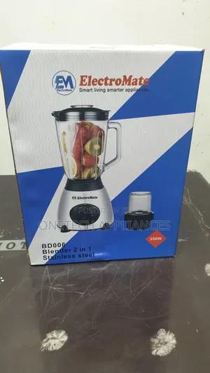 Electromate 2-in-1 Blender With Glass Jar