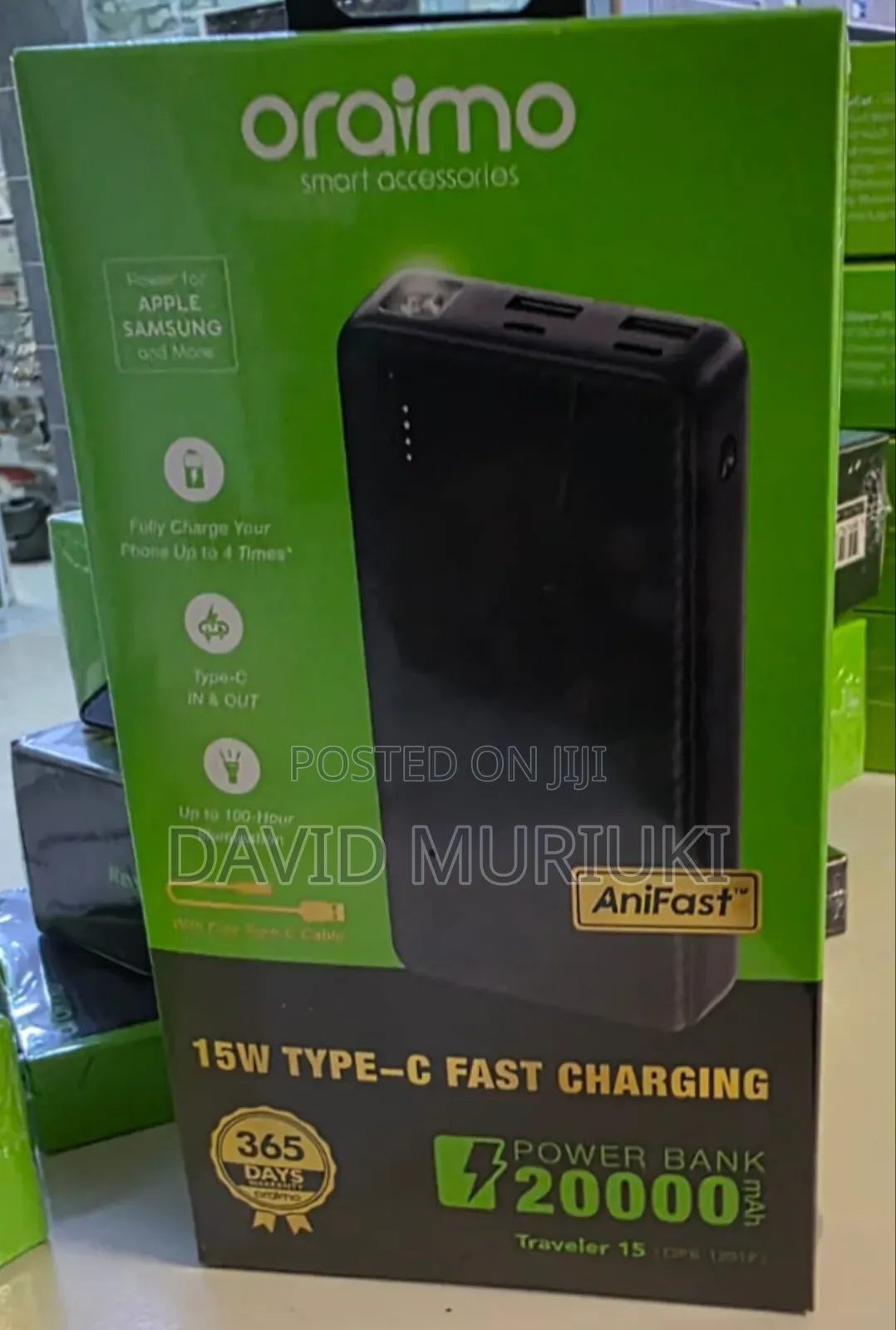 Oraimo Powerbank 20000mah 15watts Traveler 15 (Opb 1201p)