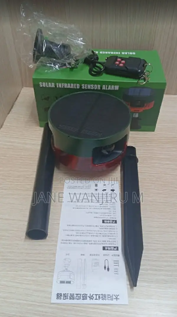 Solar Alarm With Flashing Light Siren~~